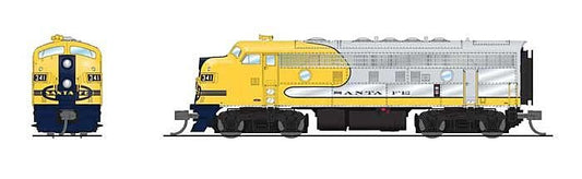 Broadway Ltd - N F7A ATSF#344 Snd/DC/DCC