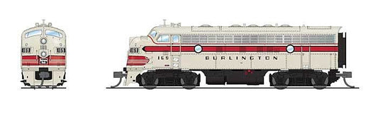 Broadway Ltd - N F7AB CB&Q#169A/169B S/DC/DCC Unpwrd B