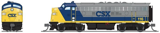 Broadway Ltd - N EMD F7A CSX #116 YN2 Paint HTDX
