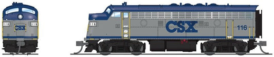 Broadway Ltd - N EMD F7A CSX #116 Blue & L. Gray HTDX