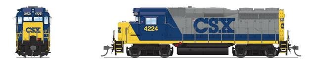 Broadway Ltd - HO EMD GP30 no sound CSX #4233 YN2