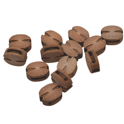 Beautiful Blocks 1 Sheave 3.5 mm Wood Block 20 pcs