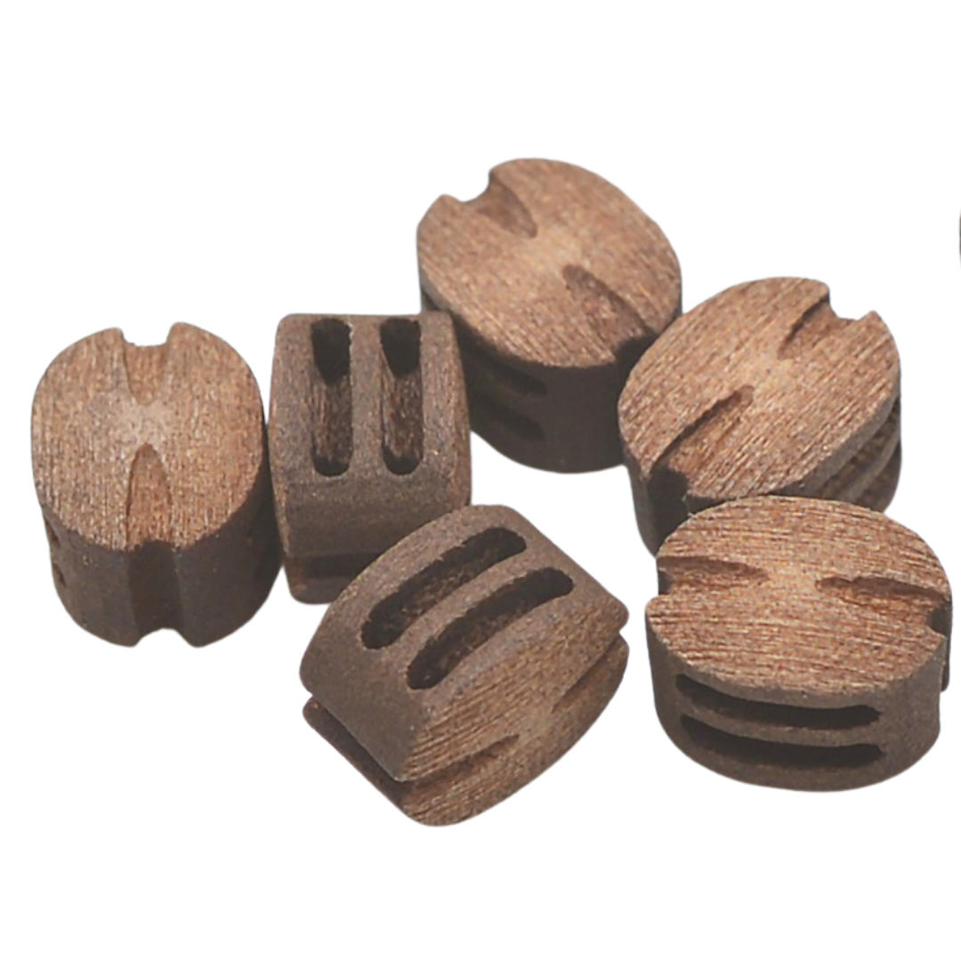 Beautiful Blocks 2 Sheave 4.0 mm Wood Block 20 pcs