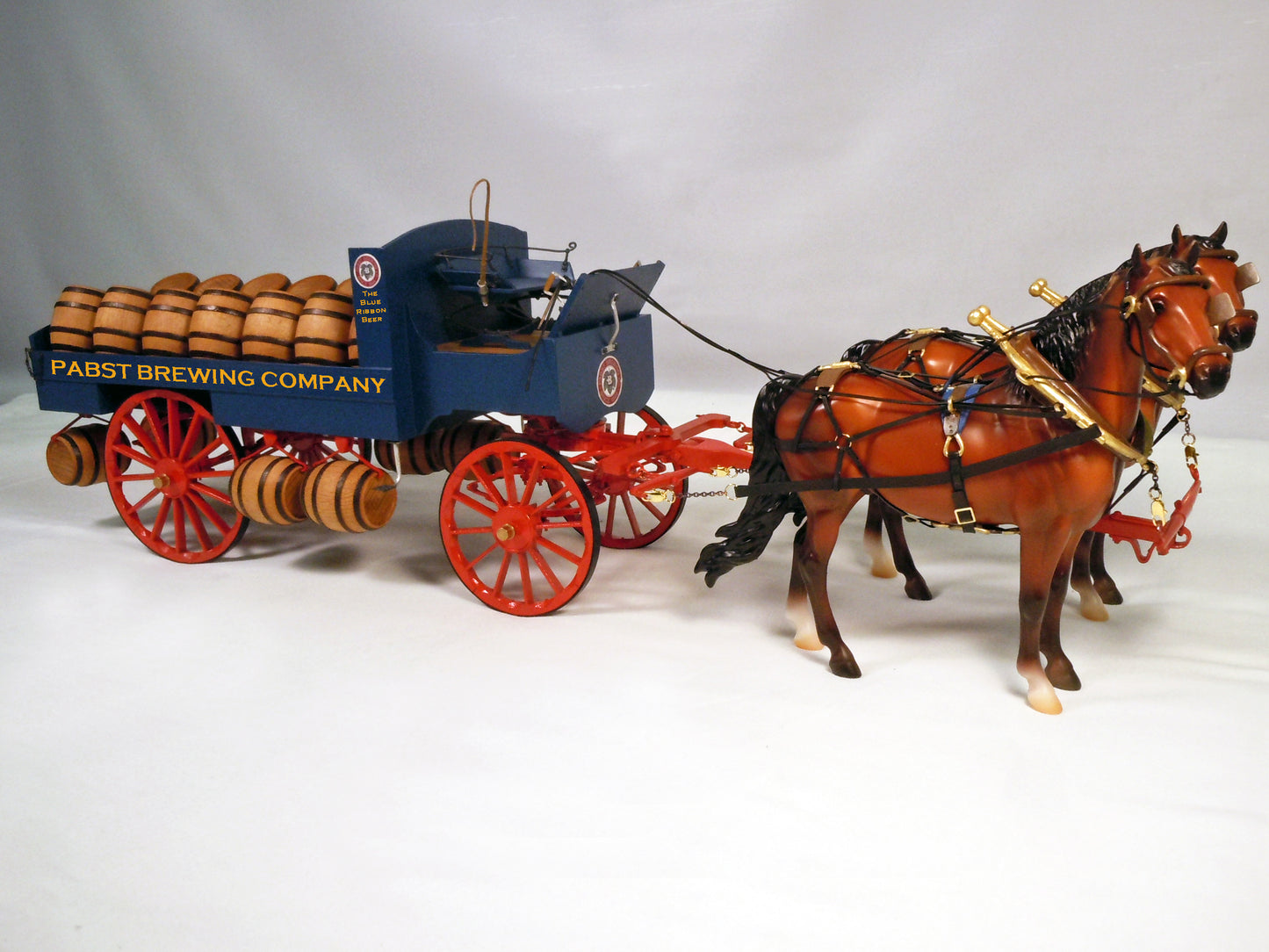 Beer Wagon Harnessed Breyer Horses Combo 1:12 Scale