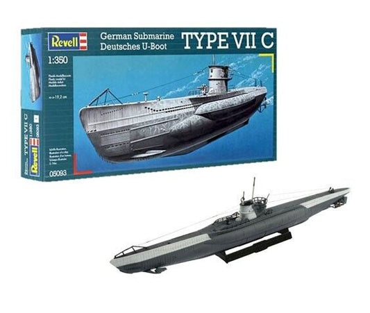 Revell - German Submarine Type VII C (Civil Ships) - Scale 1/350