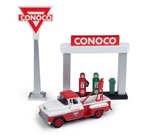 Classic Metal Works - HO'55 Chevy Stkbd Trk(Conoco)