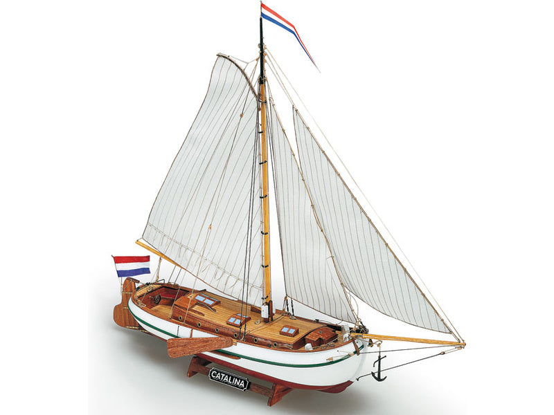 Dusek-Mamoli - Mamoli MV51 Catalina - Wood Plank-On-Frame Ship Model Kit -Length: 570 mm (23''), Height: 485 mm (19'') Scale 1/35