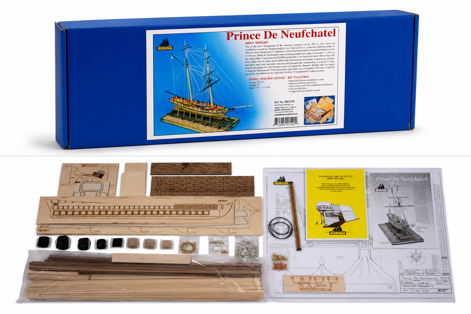 Model Shipways Prince de Neufchatel 1:64 Scale – Legendary War of