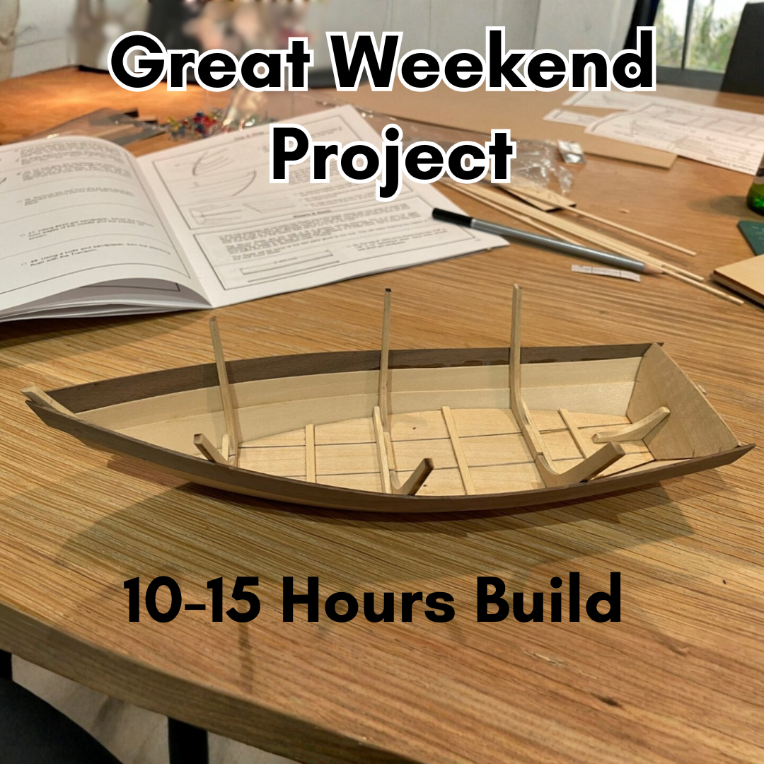 Midwest - Dinghy 1:12 + Complete set of Tools, Paint and Glue