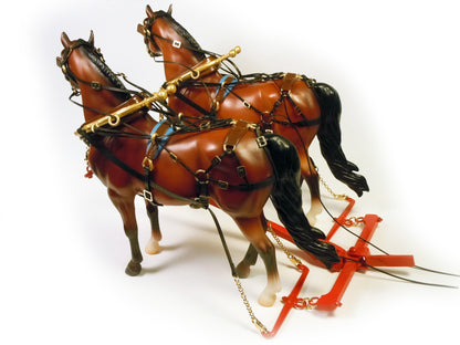 Two Horse Hitch and Harnesses (Horses available but not included)