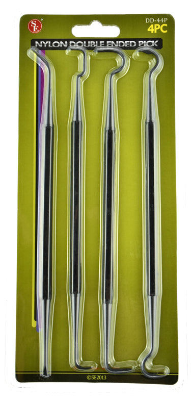Sona 4-Pc.Double Ended Nylon Pick Set, 7-1/2''