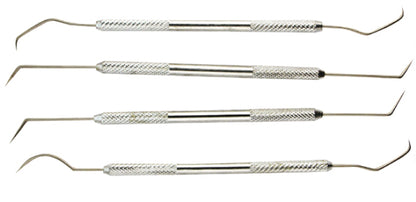 Double Ended Chrome Plated Pick Set, 4 pcs