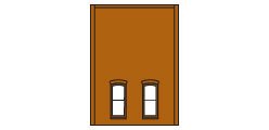 Design Preservation Model - Ho Two Story Rect Lower Window
