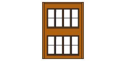 Design Preservation Model - Ho Two Story Victorian Window