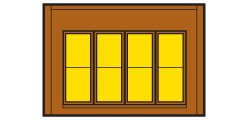 Design Preservation Model - Ho One Story Victorian Window