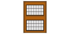 Design Preservation Model - Ho Two Story Steel Sash Window
