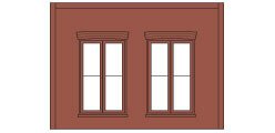 Design Preservation Model - O Double Window Wall