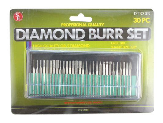 Sona 30 Piece Diamond Burr Set, 150 Grit