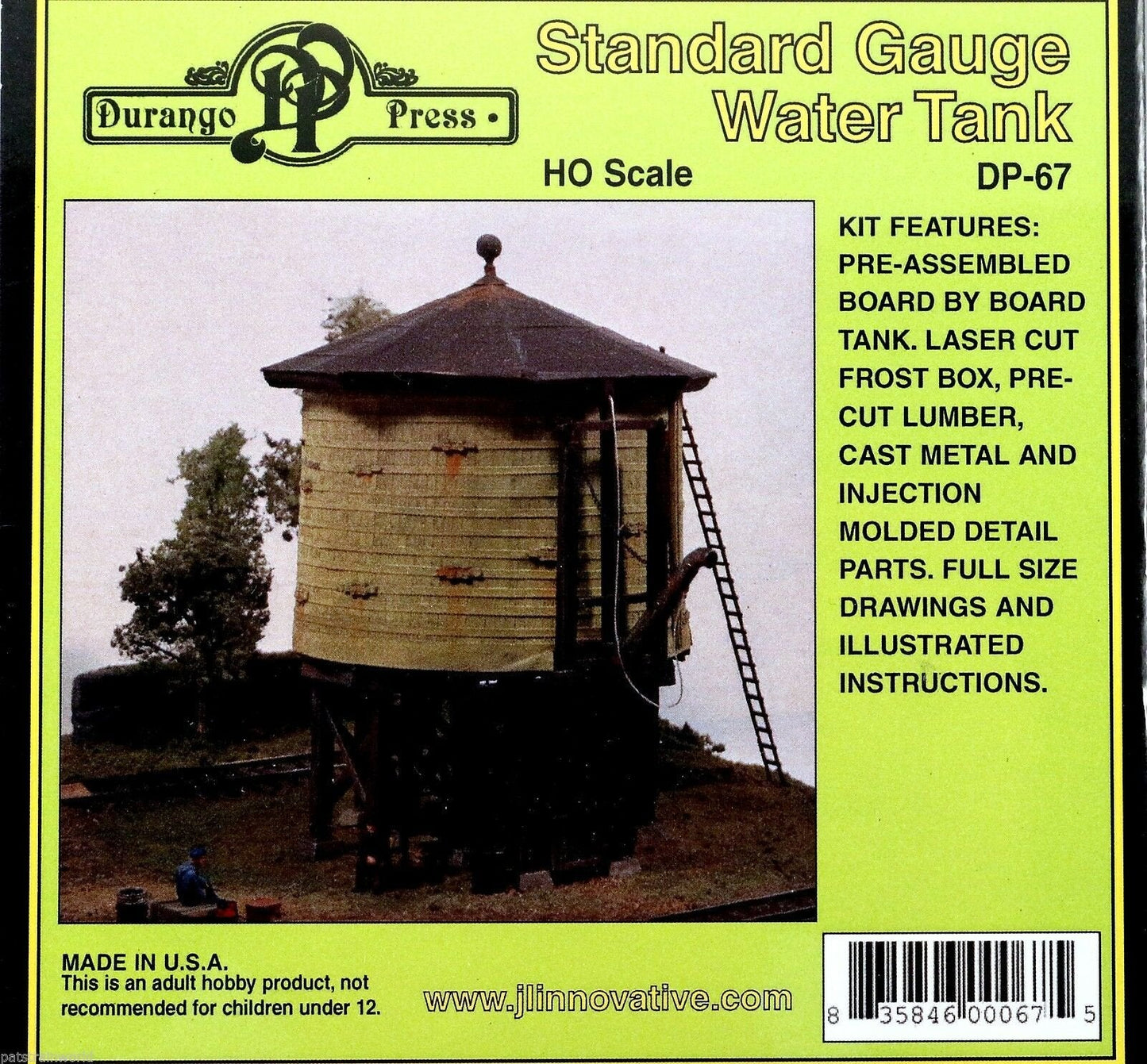 Durango Press - Ho Standard Guage Water Tank