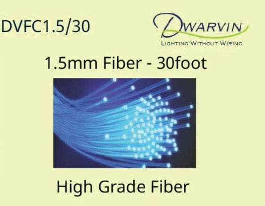 Dwarvin Lighting - DVFC1.5 30' 1.5mm End Glow Fiber Optic