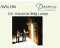 Dwarvin Lighting - DVSL204 N Fiber Lit Industrial Lamps 3pk