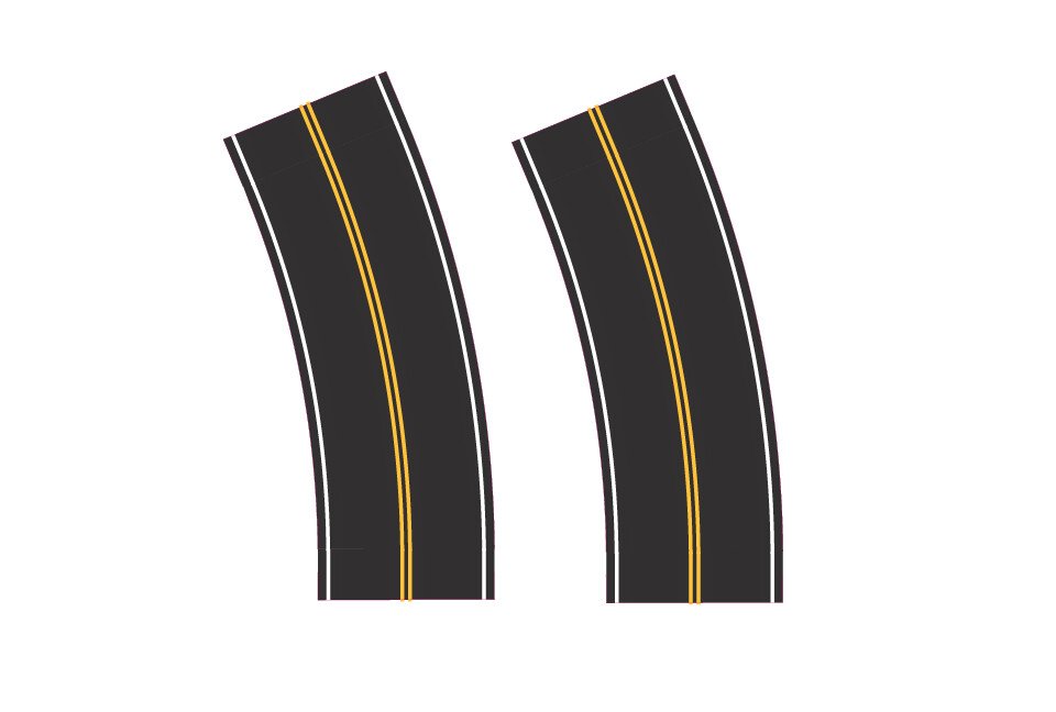 Easy Streets - HO Easy St. Fresh Asphalt Broad Curve NP
