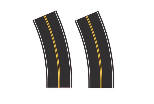 Easy Streets - HO Easy St. Fresh Asphalt Broad Curve NP
