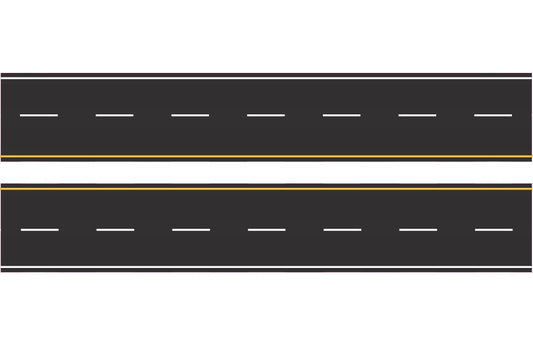 Easy Streets - HO Easy St. Fresh Asphalt 10' Interstate