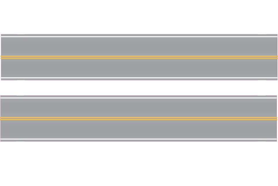 Easy Streets - HO 3 Way intersection
