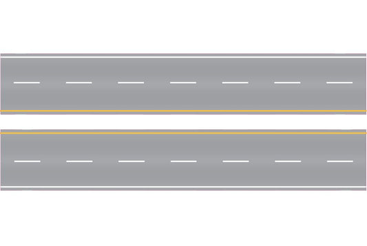 Easy Streets - HO Aged Asphalt 10' Interstate