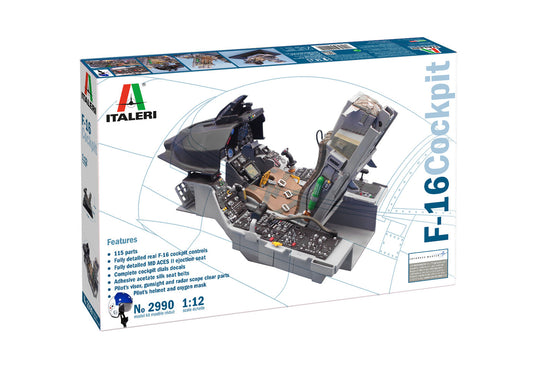 Italeri - F-16 Cockpit 1/12 Scale