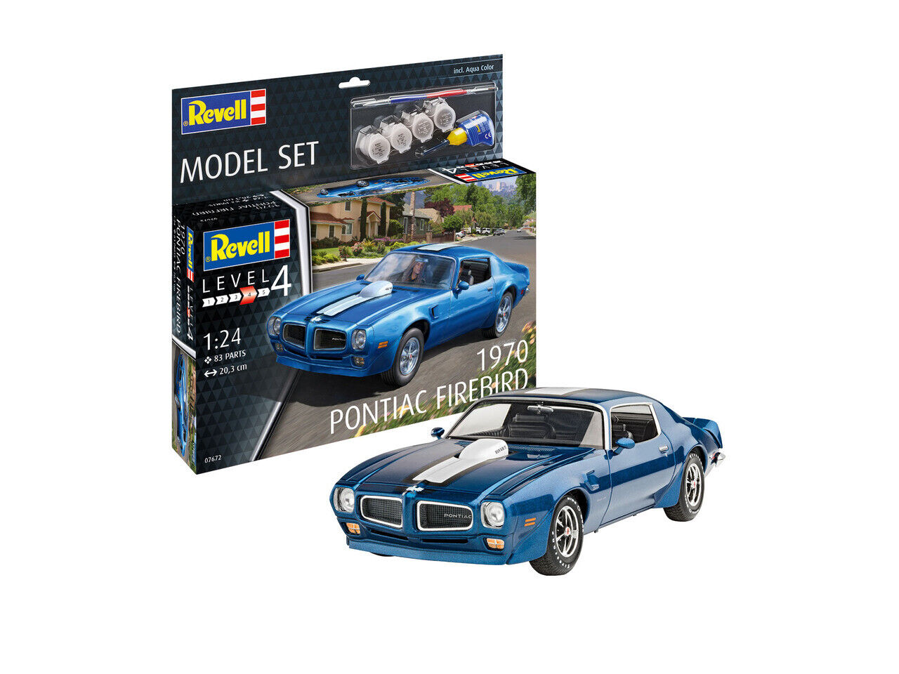 Revell - 1970 Pontiac Firebird Plastic Model Set 1:24 Scale
