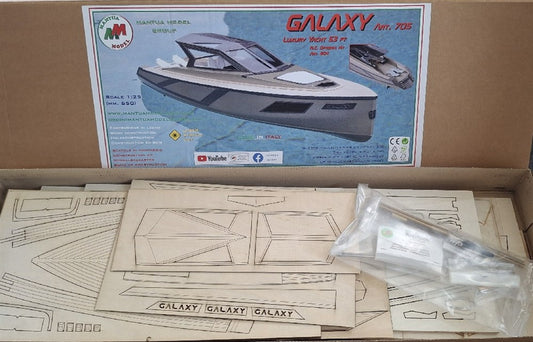 Mantua Model Galaxy Luxury Motor Yacht 1:25 RC Compatible