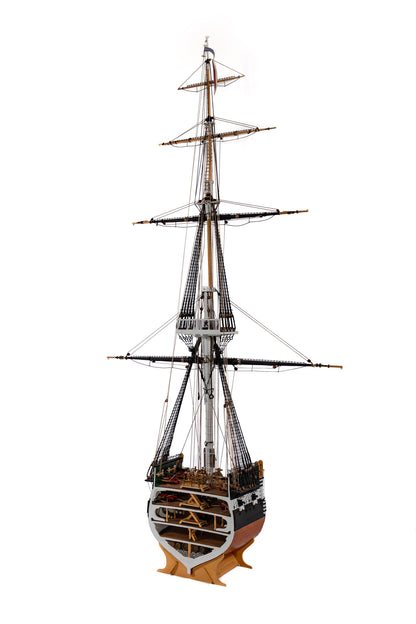 Model Shipways USS Constitution Cross-Section 1797 Wood Model - 1:76 Scale