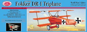 Guillows - Fokker Triplane Laser Cut 20'