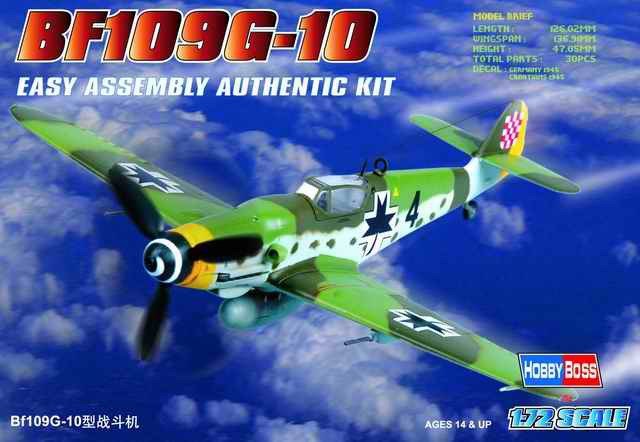 Hobby Boss - Bf-109G-10 Messerschmitt 1:72