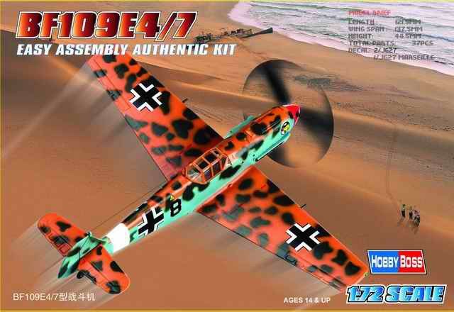 Hobby Boss - Bf-109E-4/7 Messerschmitt 1:72