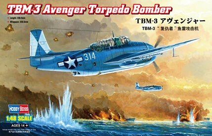 Hobby Boss - Tbm-3 Avenger Torpedo Bom 1:48