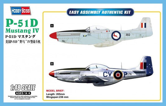 Hobby Boss - P-51D Mustang Iv Fighter 1:48