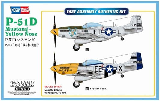 Hobby Boss - P-51D Mustang Yellow Nose 1:48