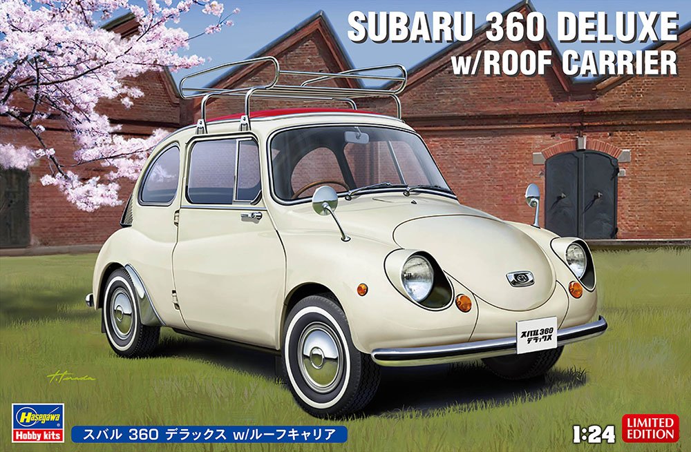 Hasegawa - Subaru 360 Deluxe w/roof carrier 1:24