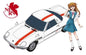 Hasegawa - Evangelion NERV Coupe w/Asuka Fig 1:24
