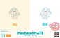 Hasegawa - Tiny Mechatromate #3 Ivory & Blank