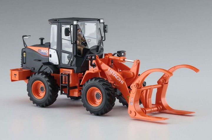 Hasegawa - Hitachi ZW100-6 Log Grapple WLoader 1:35