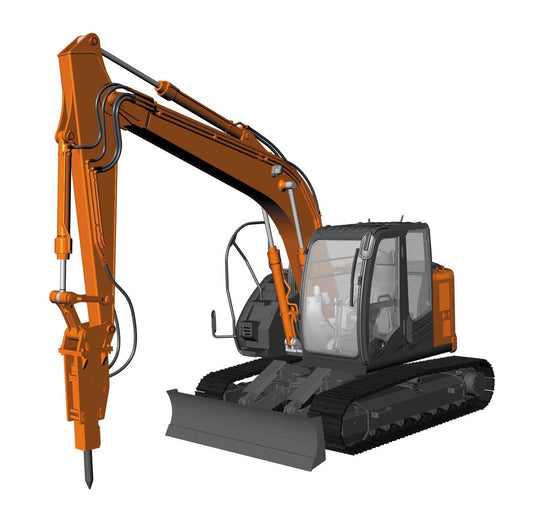 Hasegawa - Hitachi Excavator Zaxis Breaker 1:35
