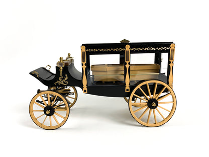 Model Trailways 1895 Horse-Drawn Hearse Wagon Wood & Metal Model Kit 1:12 Scale