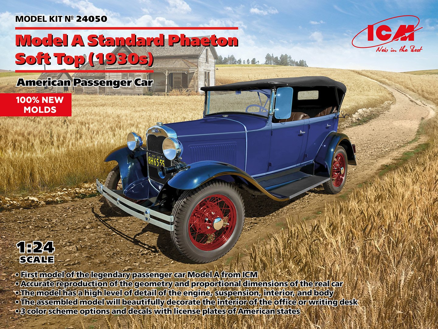 ICM - American Model A 1930's Soft Top 1:24
