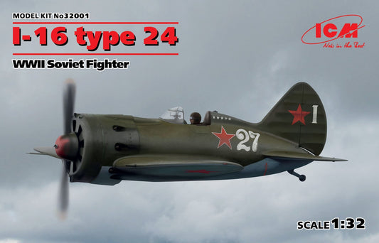 ICM - WWII Soviet I-16 Type 24 Fighter 1:32