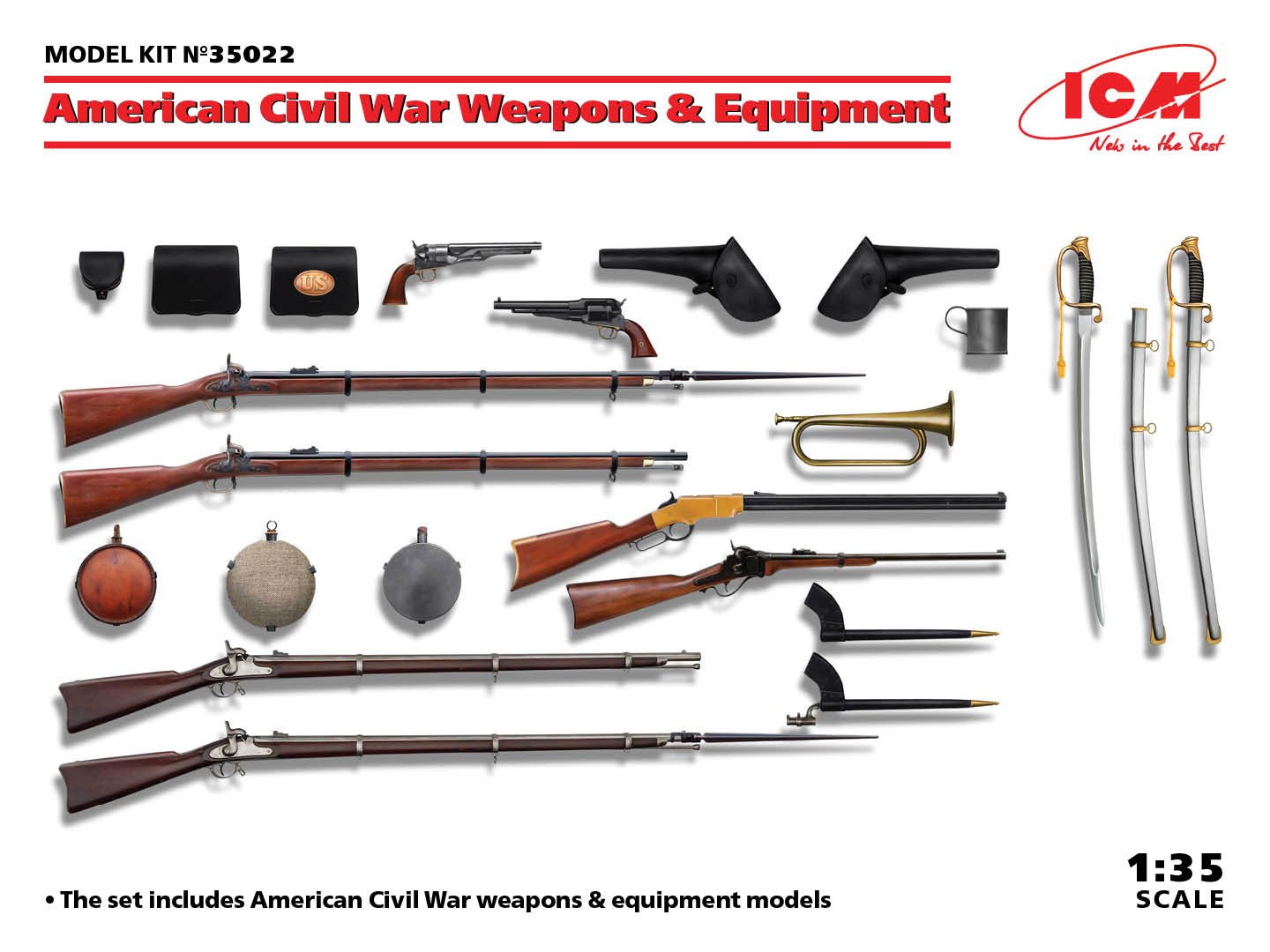 ICM - American Civil War Weapons + Equip 1:35