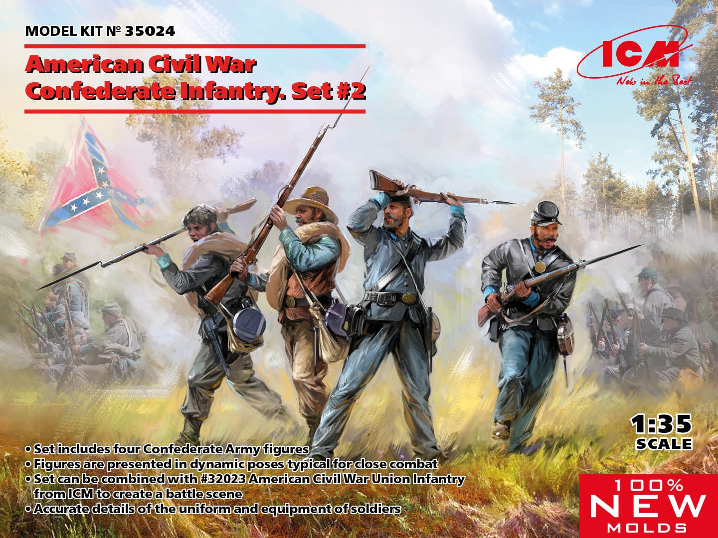 ICM - American Civil War Confed.#2 1:35